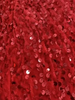 Elegant Glitter Big Hemline Party Dress