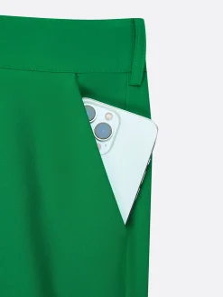 Elegant High-Drape Wide Leg Trousers with Bow Belt