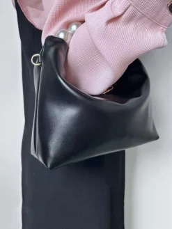 Elegant Imitation Pearl Handbag Thin Chain Strap Crossbody Bag