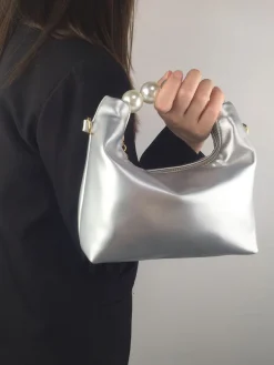 Elegant Imitation Pearl Handbag Thin Chain Strap Crossbody Bag