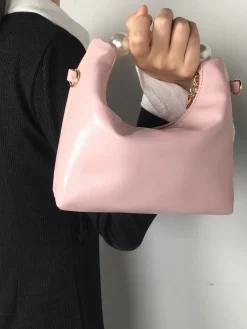 Elegant Imitation Pearl Handbag Thin Chain Strap Crossbody Bag