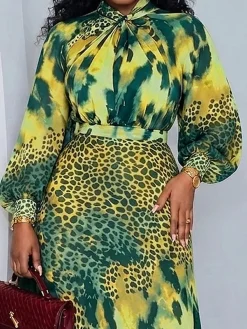 Elegant Leopard Printing Blouse