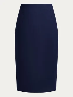 Elegant Plain Knee Length Skirt