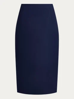 Elegant Plain Knee Length Skirt