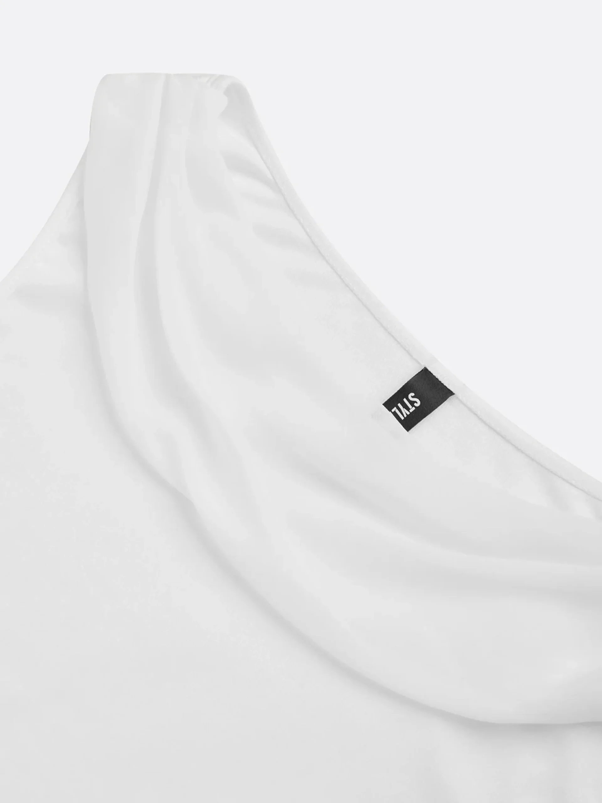 Elegant Plain Pleated Cowl Neck Midi Dress