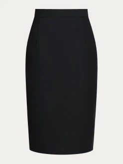 Elegant Plain Regular Fit Skirt
