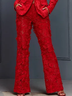 Elegant Plain Straight Pants
