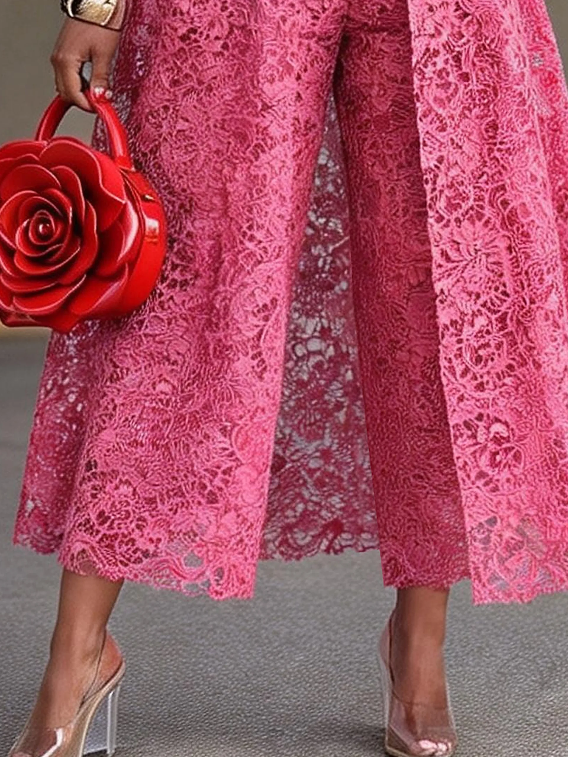 Elegant Plain Straight Pants