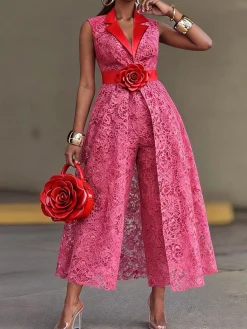 Elegant Plain Straight Pants