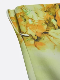 Elegant Printing Floral Midi Skirt
