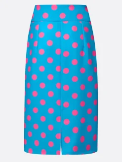 Elegant Printing Polka Dots Midi Skirt
