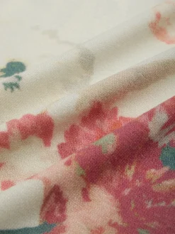 Floral Crew Neck Elegant Tank Top