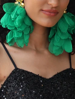 Floral Tassel Earrings
