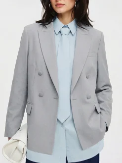 Lapel Collar Plain Urban Regular Fit Blazer