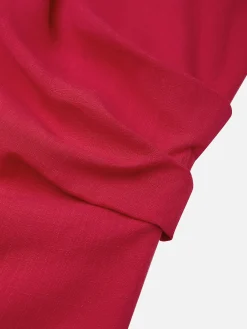 Linen Casual Plain Lace-up Halter Neck Blouse
