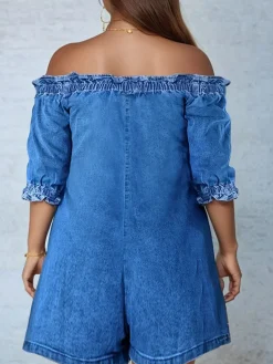 Loose Casual Denim Jumpsuit