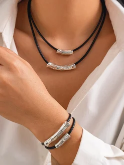 Necklace Set Hip Hop Alloy Multi-layer Clavicle Chain Hot Selling