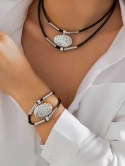 Necklace Set Hip Hop Alloy Multi-layer Clavicle Chain Hot Selling