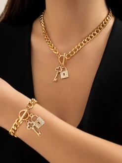Personalized necklace and bracelet set