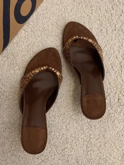 Plain Casual Wedge Sandal
