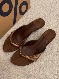 Plain Casual Wedge Sandal