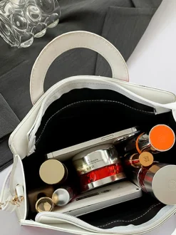 PU Color Block Classic Backpack