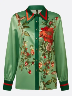 Satin Urban Floral Shirt