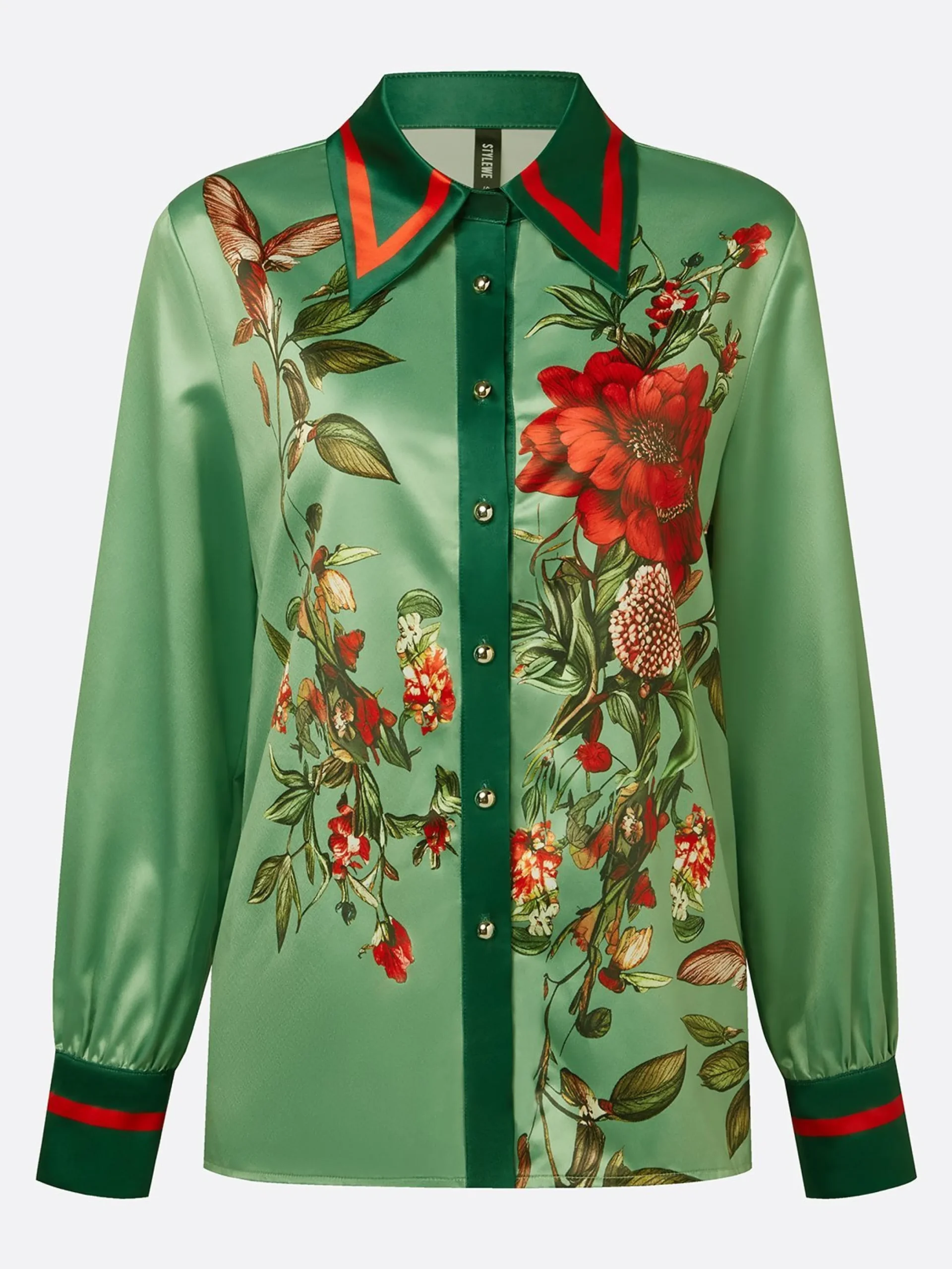 Satin Urban Floral Shirt