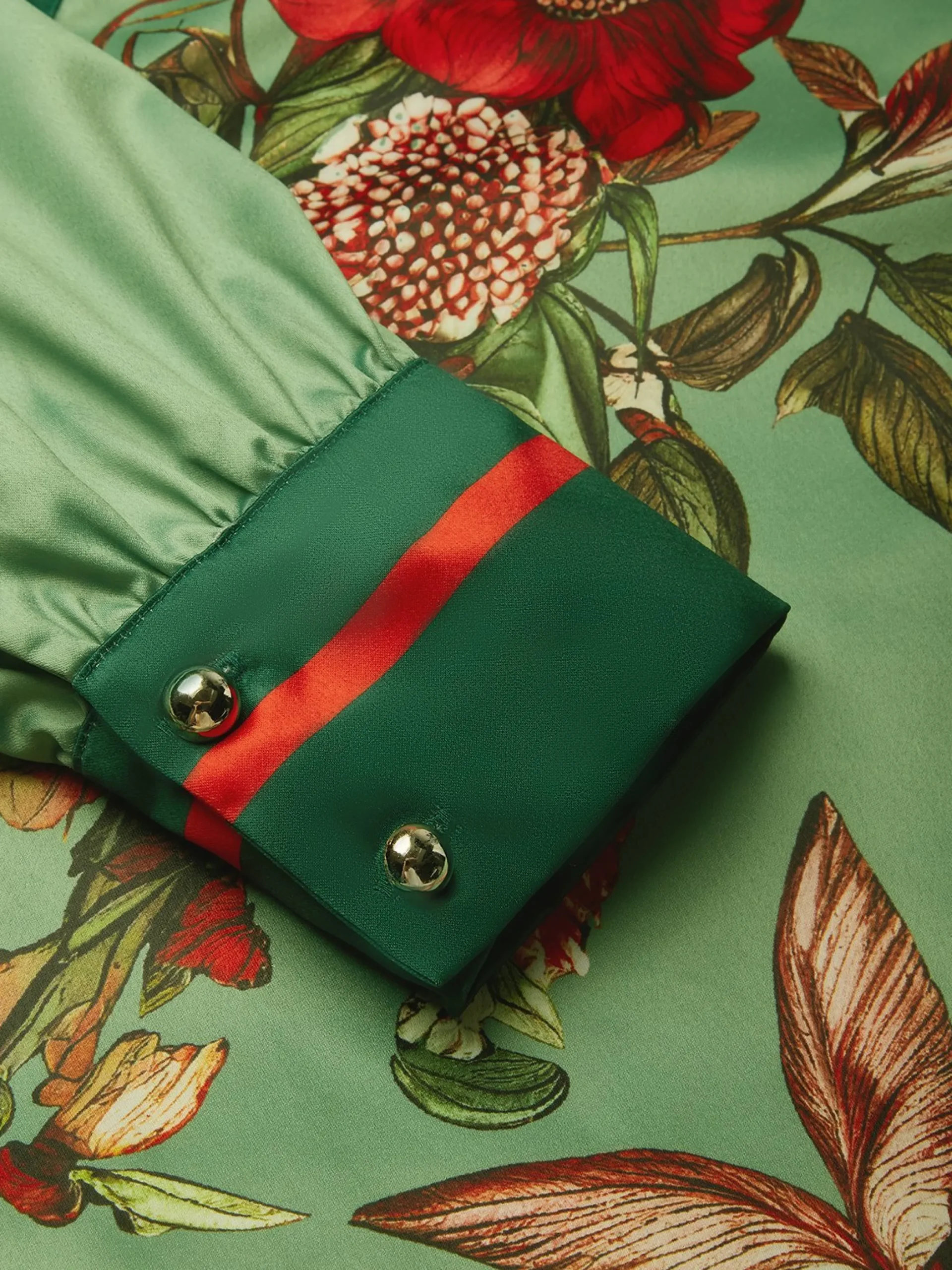 Satin Urban Floral Shirt
