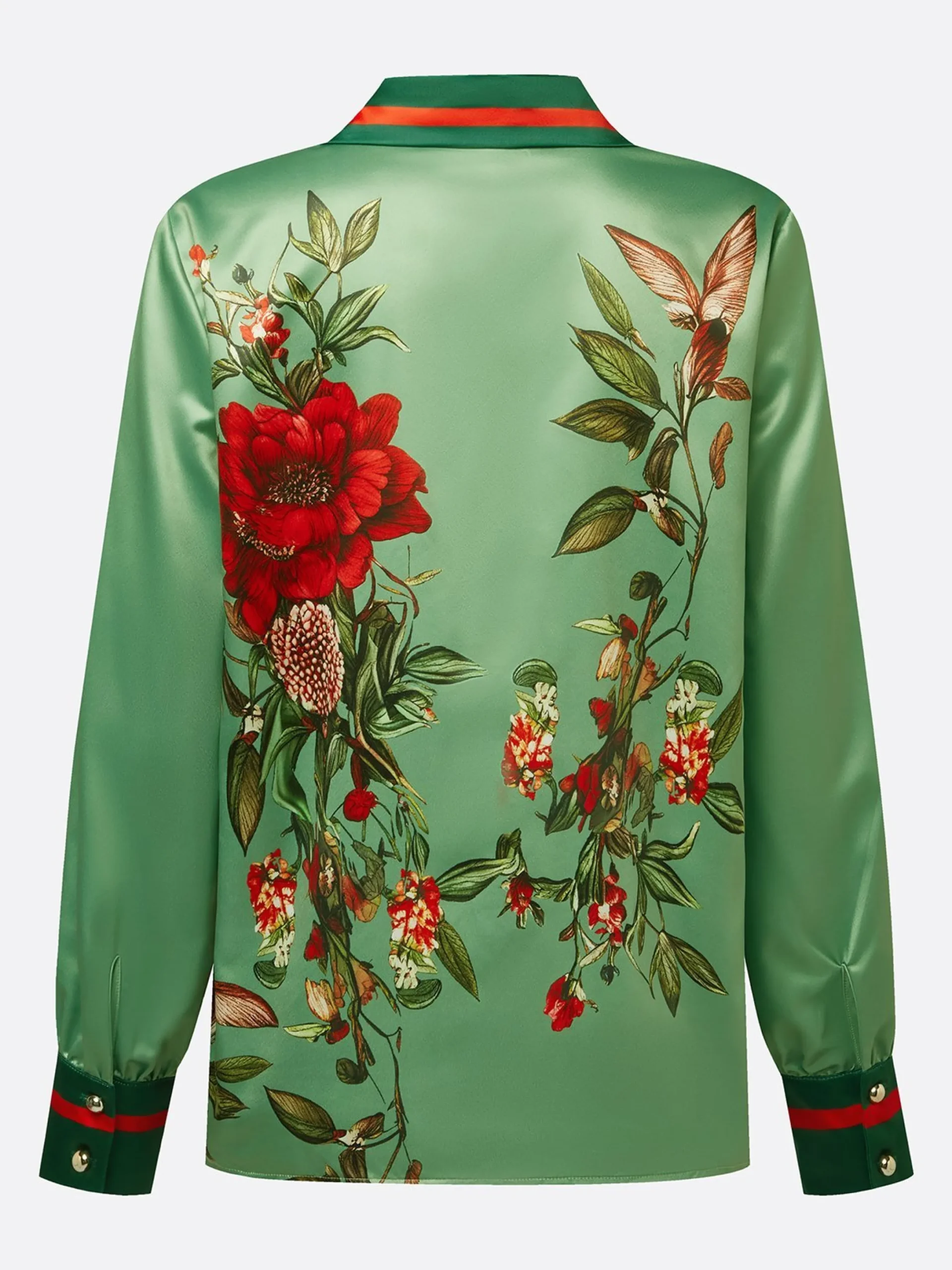 Satin Urban Floral Shirt