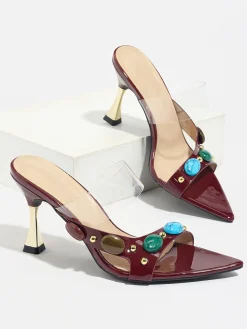 Stiletto Heel Pvc Flat