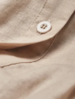 STYLE WE x CHILLINEN | Loose Plain Linen Crew Neck Tank Top