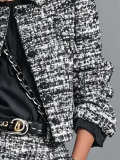 Urban Color Block Shawl Collar Jacket