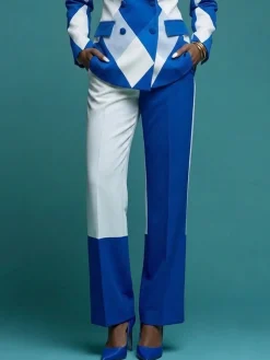 Urban Color Block Straight Pants