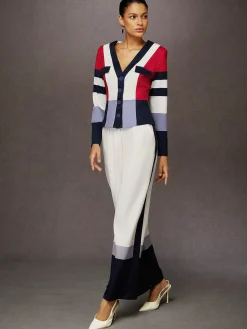 Urban Color Block Wide Leg Pants