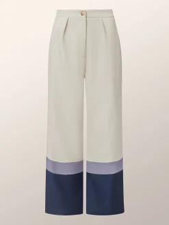 Urban Color Block Wide Leg Pants