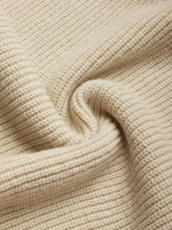 Urban Cozy Buttoned Shawl Collar Sweater Midi Dress
