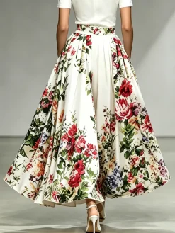 Urban Floral Maxi Skirt