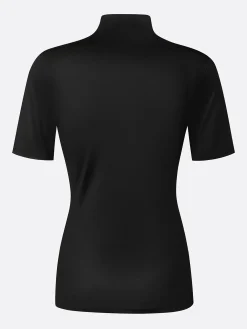 Urban Floral Printing Stand Collar T-shirt