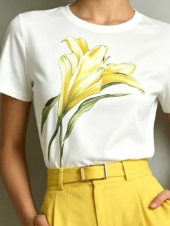 Urban Floral Printing T-shirt