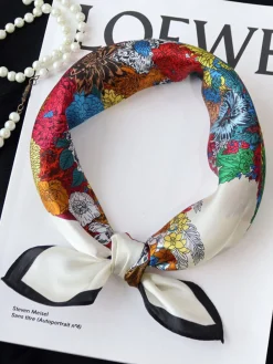Urban Floral Silk Scarf