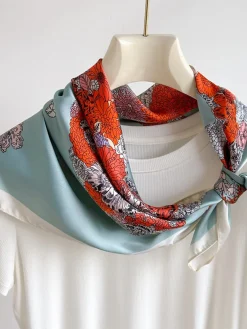 Urban Floral Silk Scarf