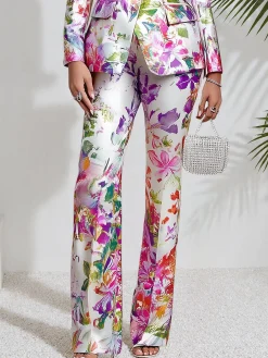 Urban Floral Straight Pants