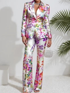 Urban Floral Straight Pants