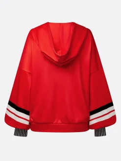 Urban Geometric Relaxed Fit Hoodie