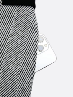 Urban Herringbone Overall Bib Pants