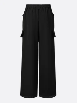 Urban High Waist Straight Pants Plain H-Line Trousers for Work