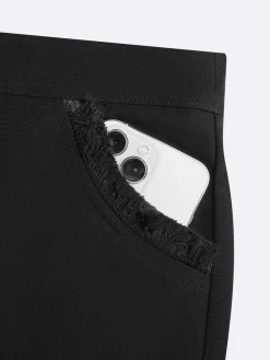 Urban High Waist Straight Pants Plain H-Line Trousers for Work