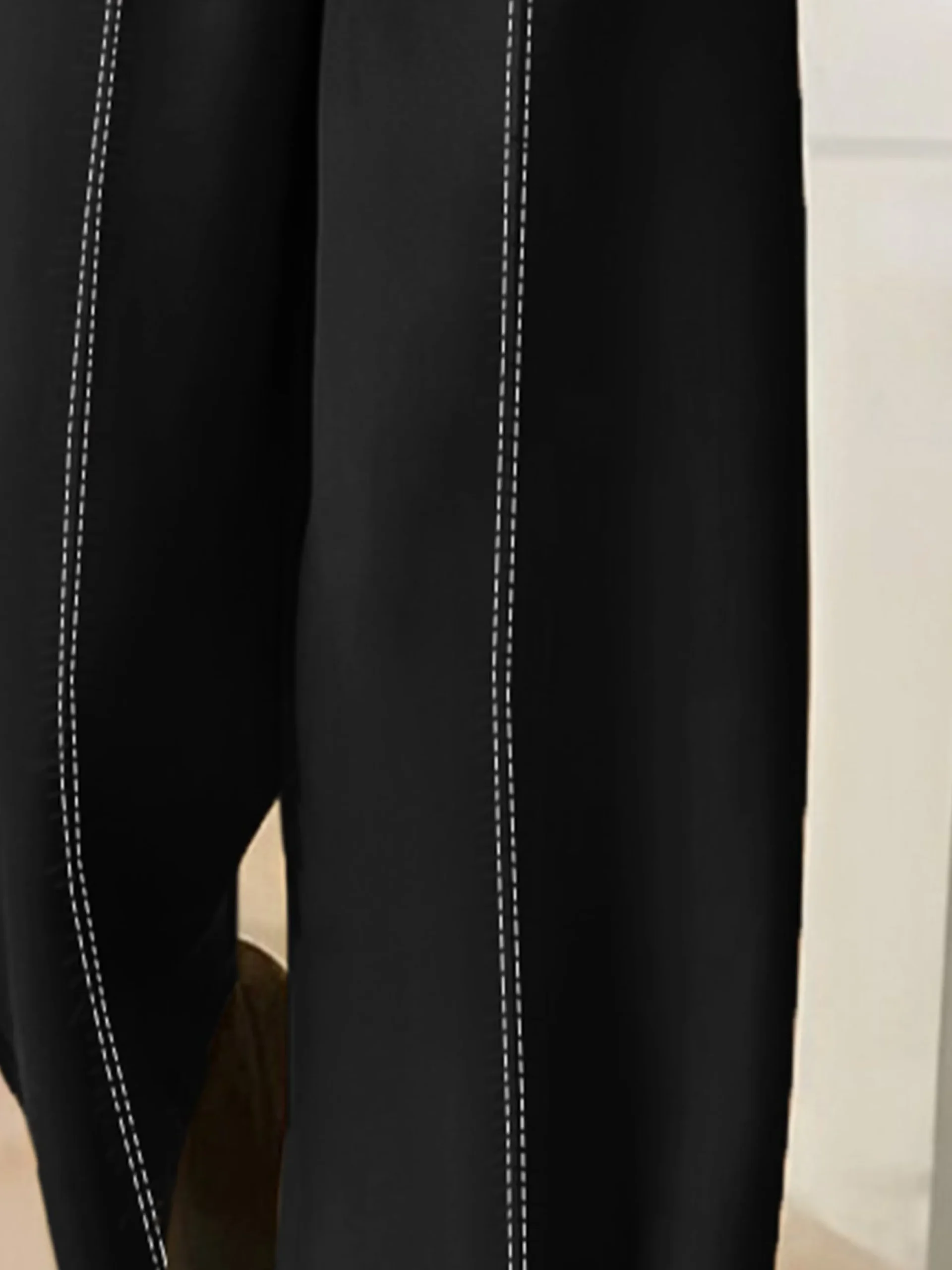 Urban Loose Color Block Straight Pants