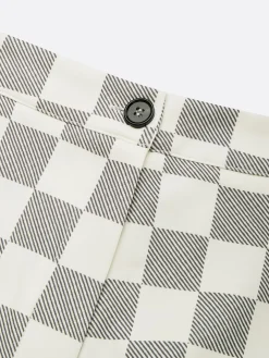 Urban Plaid Printing Straight Shorts